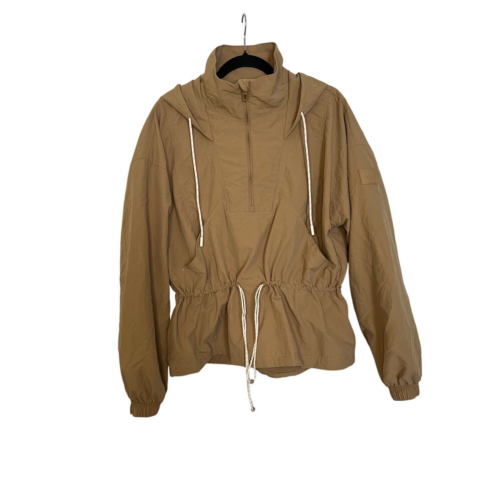 Women's CALIA Women's Hooded Windbreaker Tan size L (B00317)